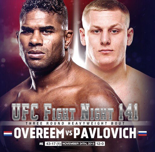 Бой Сергей Павлович vs. Алистер Оверим на UFC Fight Night 141